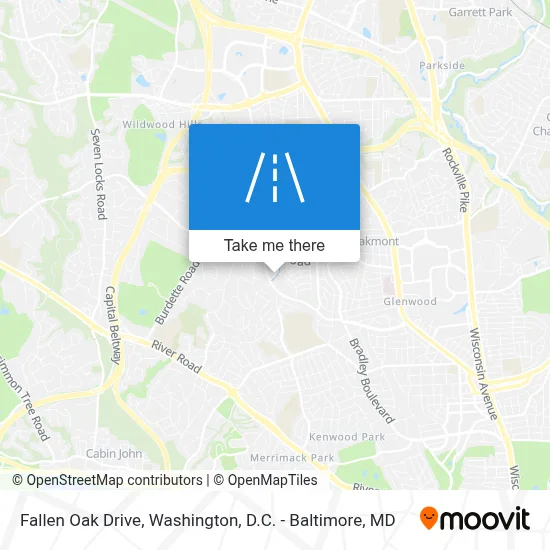 Fallen Oak Drive map