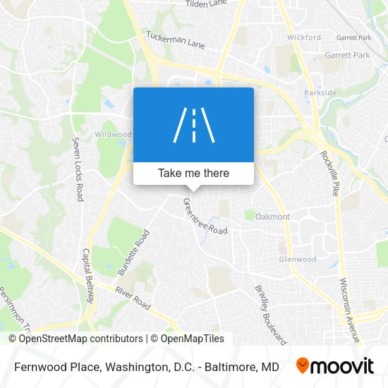 Mapa de Fernwood Place