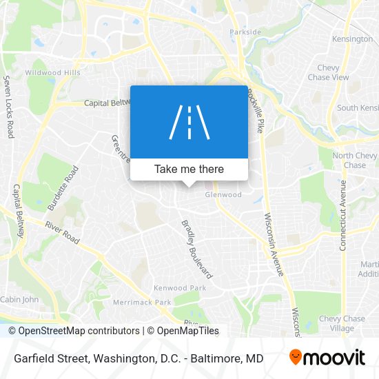 Garfield Street map