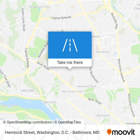 Hemlock Street map
