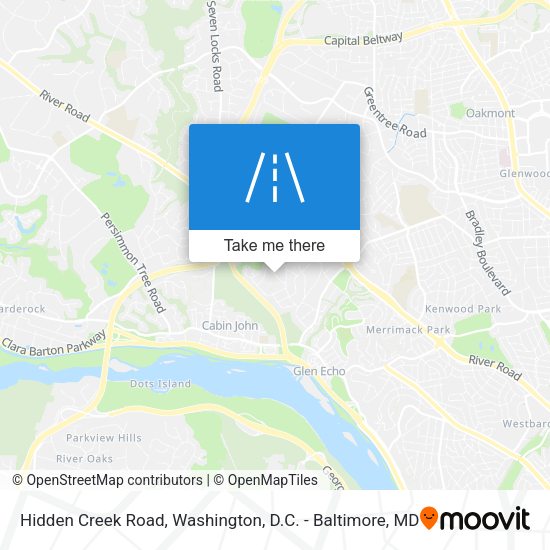Hidden Creek Road map