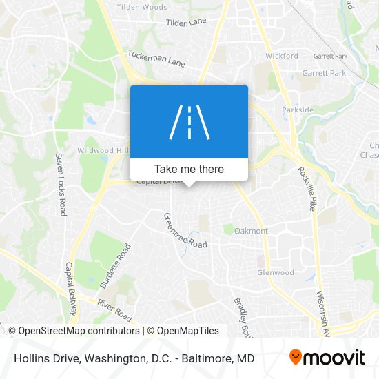 Hollins Drive map