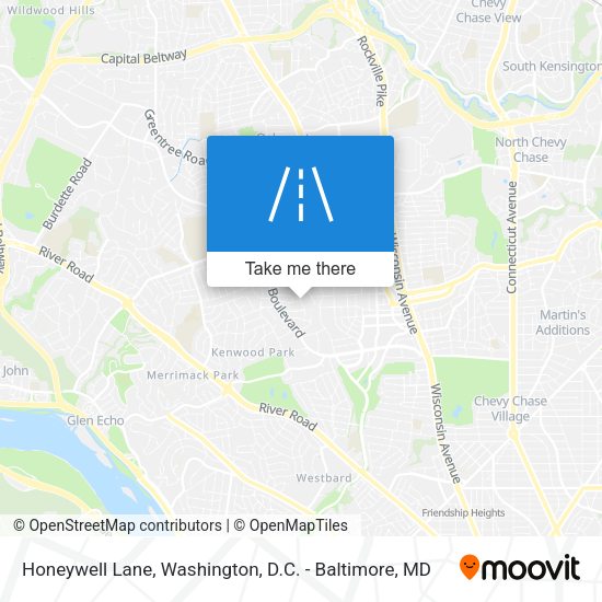 Mapa de Honeywell Lane