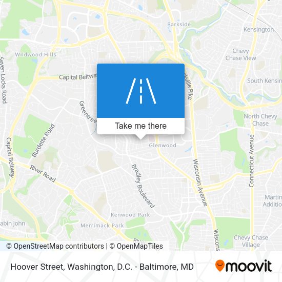 Hoover Street map
