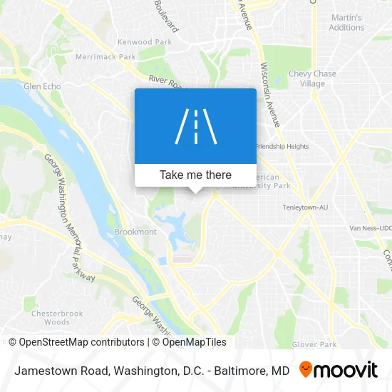 Jamestown Road map