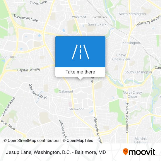 Jesup Lane map