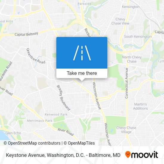 Mapa de Keystone Avenue