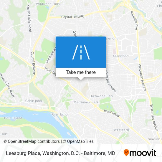 Leesburg Place map