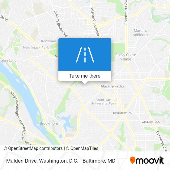 Malden Drive map