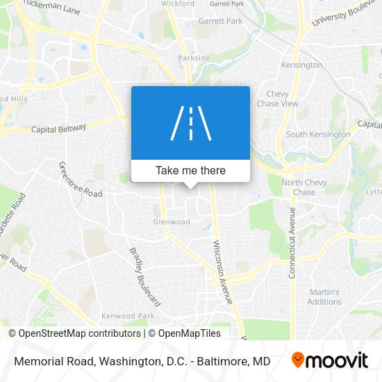 Memorial Road map