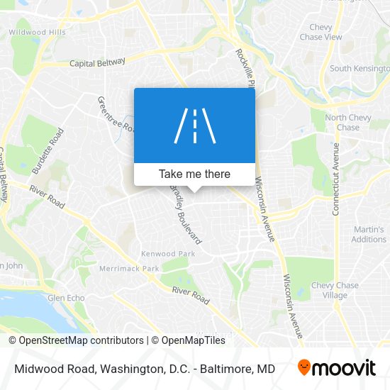Midwood Road map