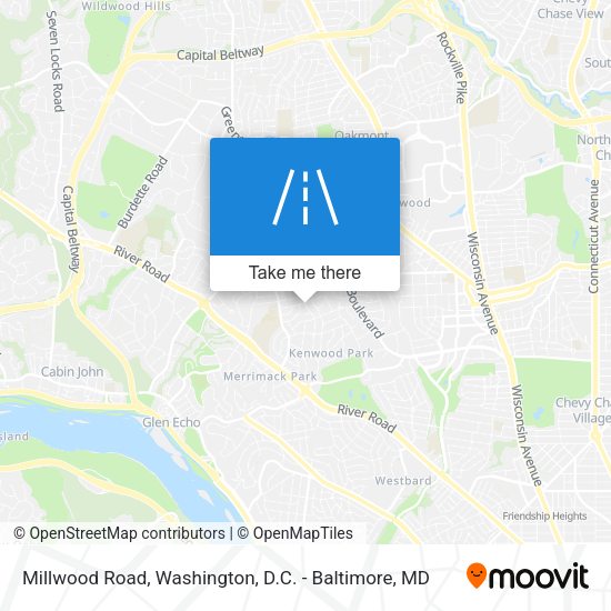 Millwood Road map