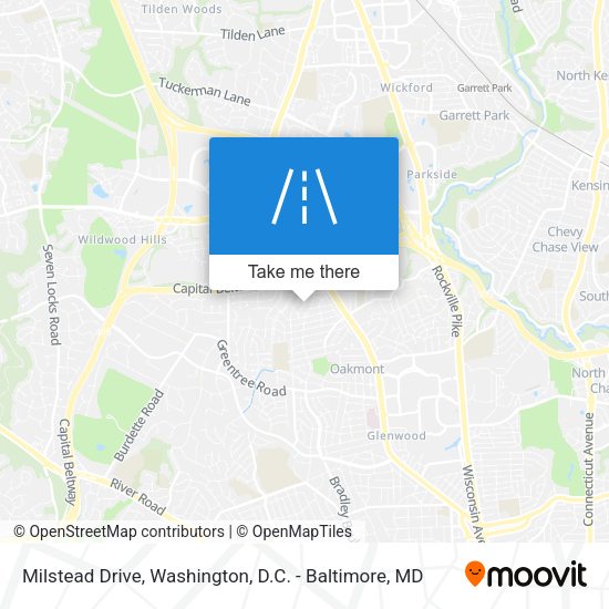 Milstead Drive map