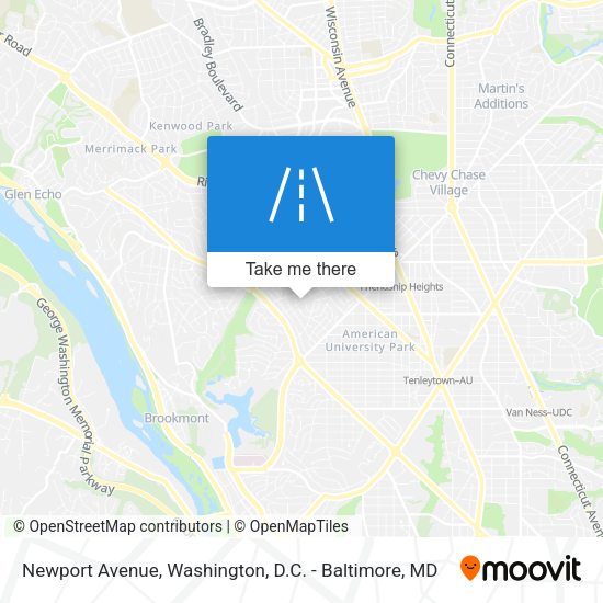 Mapa de Newport Avenue