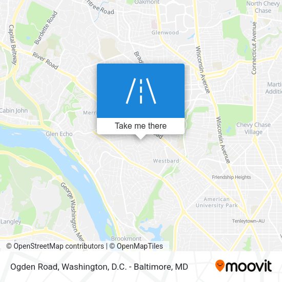 Ogden Road map