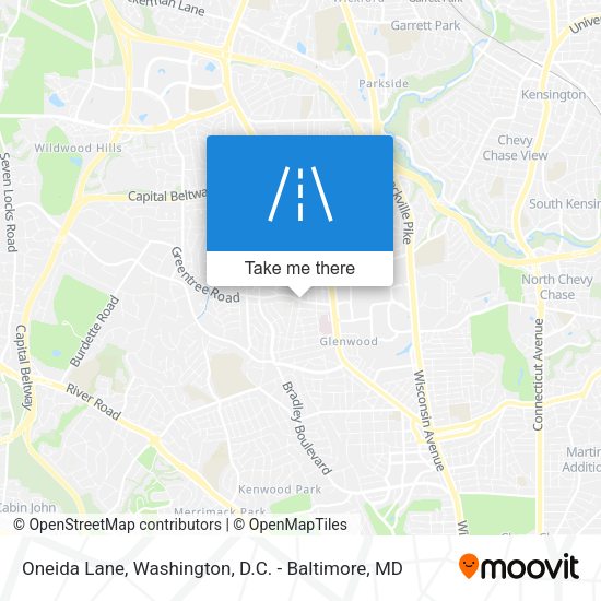 Oneida Lane map