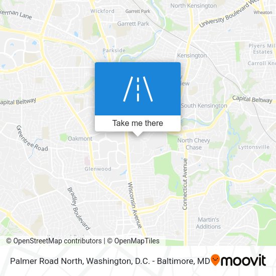 Palmer Road North map