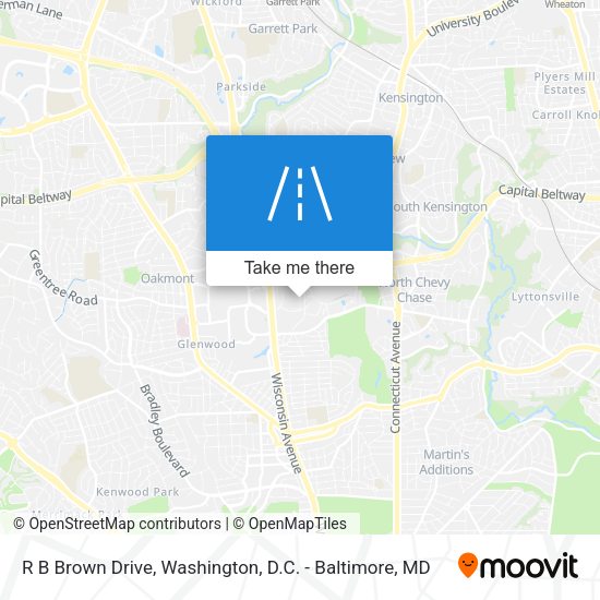 R B Brown Drive map