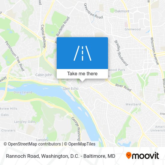 Rannoch Road map