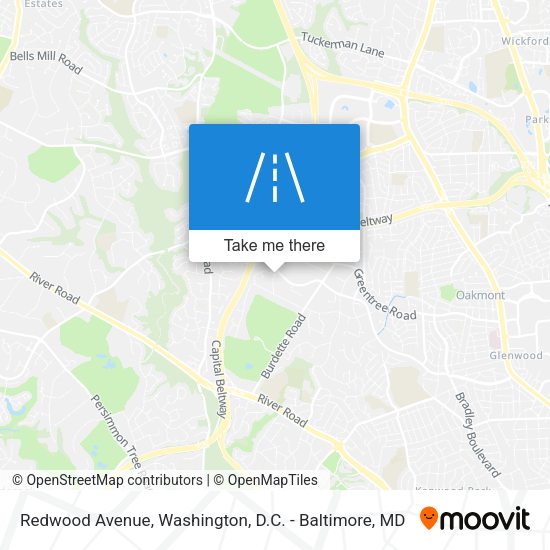 Mapa de Redwood Avenue