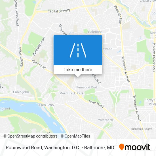 Mapa de Robinwood Road