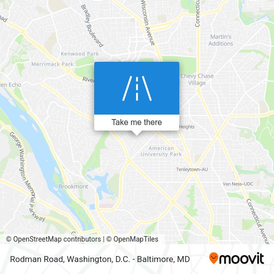 Mapa de Rodman Road