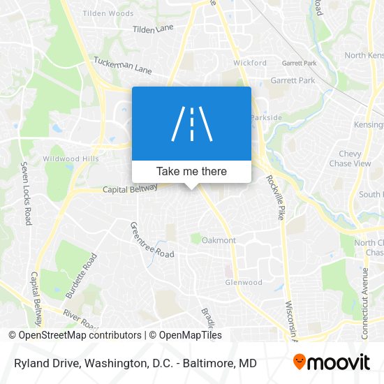 Ryland Drive map