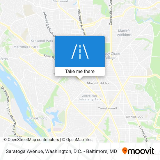 Saratoga Avenue map