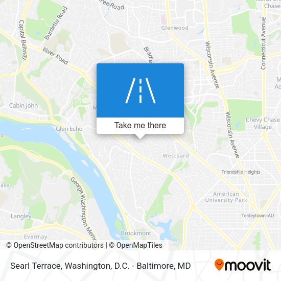 Searl Terrace map