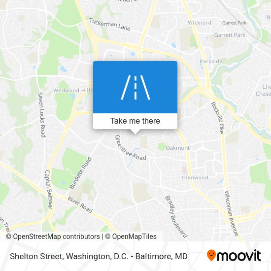 Shelton Street map