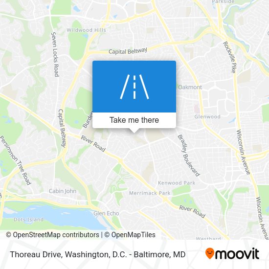 Thoreau Drive map