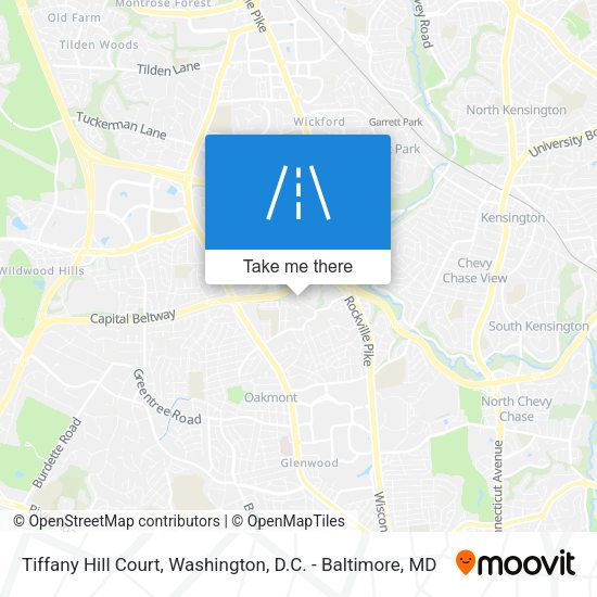 Tiffany Hill Court map