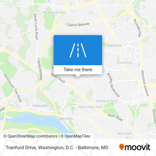 Tranford Drive map
