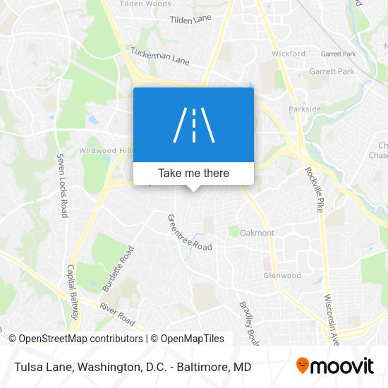 Mapa de Tulsa Lane