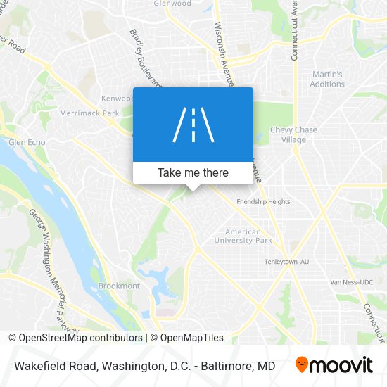 Wakefield Road map