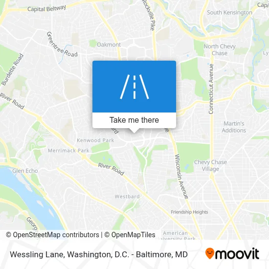 Wessling Lane map