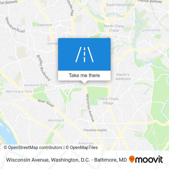 Wisconsin Avenue map