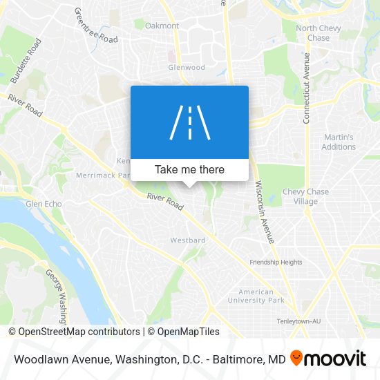 Woodlawn Avenue map