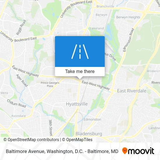 Baltimore Avenue map
