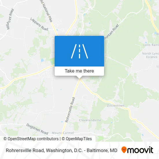 Rohrersville Road map