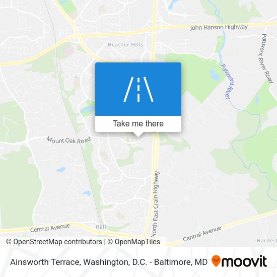 Ainsworth Terrace map