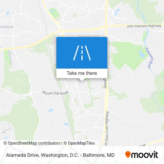 Mapa de Alameda Drive