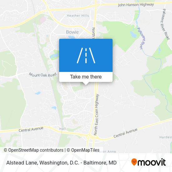 Alstead Lane map