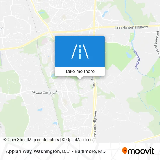 Appian Way map