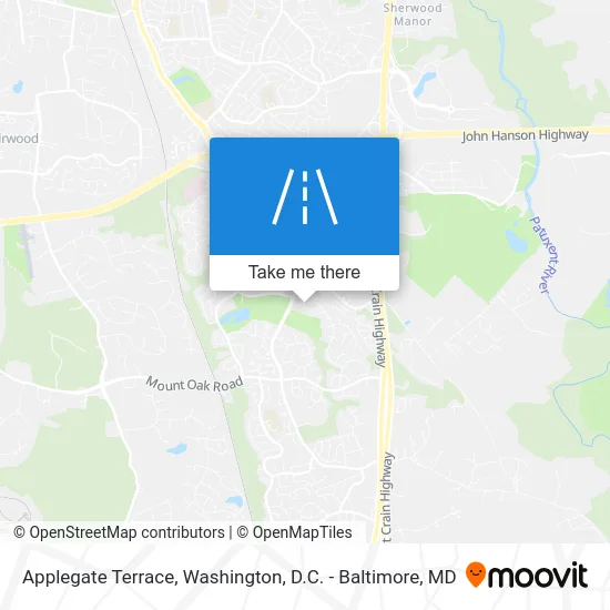Applegate Terrace map