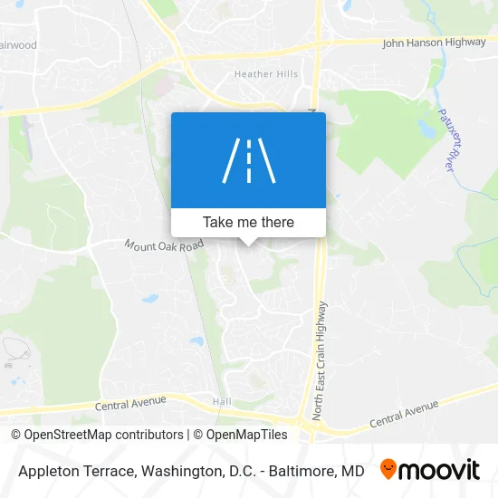 Appleton Terrace map