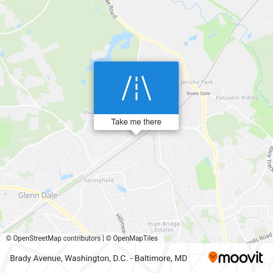 Brady Avenue map