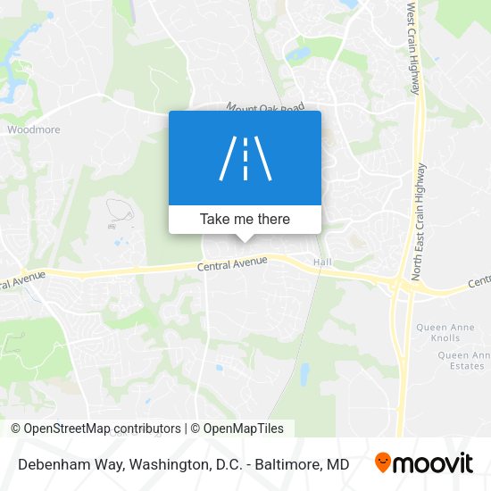 Debenham Way map