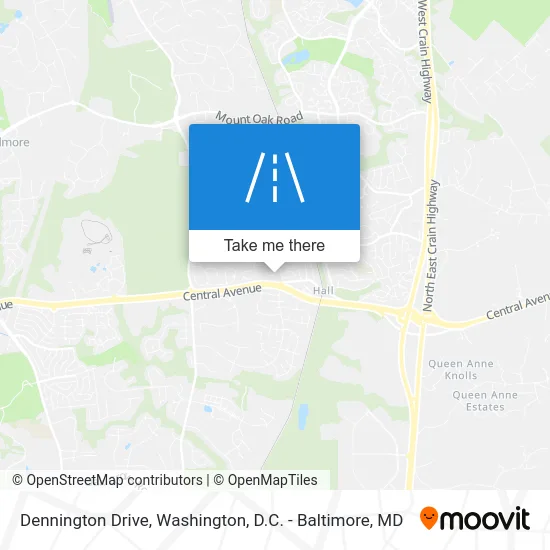 Dennington Drive map