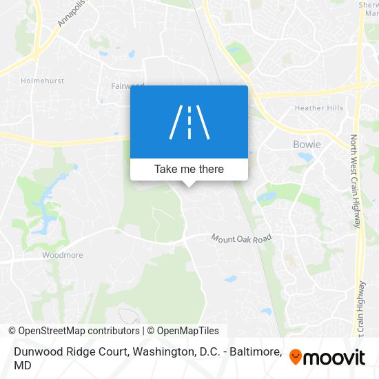 Mapa de Dunwood Ridge Court